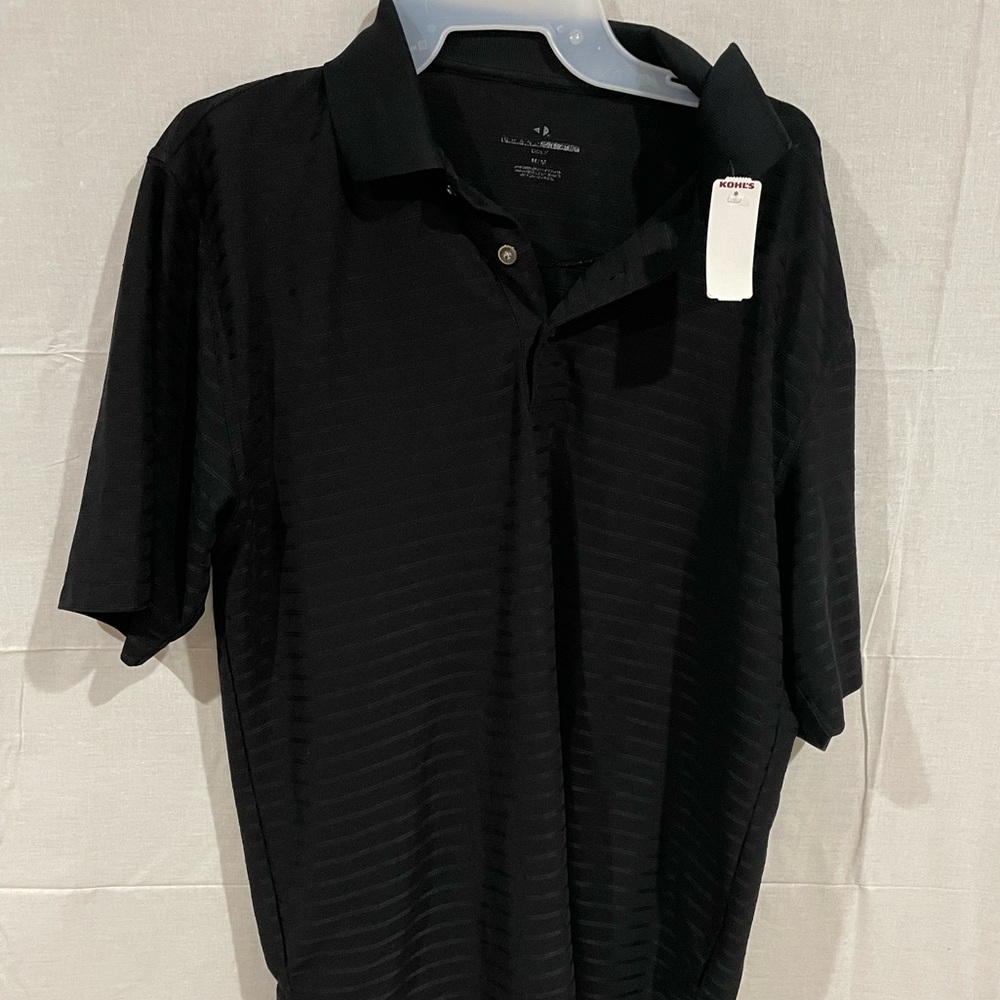 Mens black gold shirt. Size M